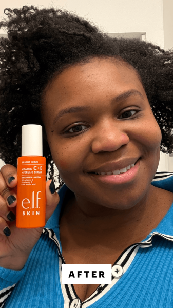 Cruel after applying the e.l.f. Bright Icon Vitamin C E Ferulic Serum